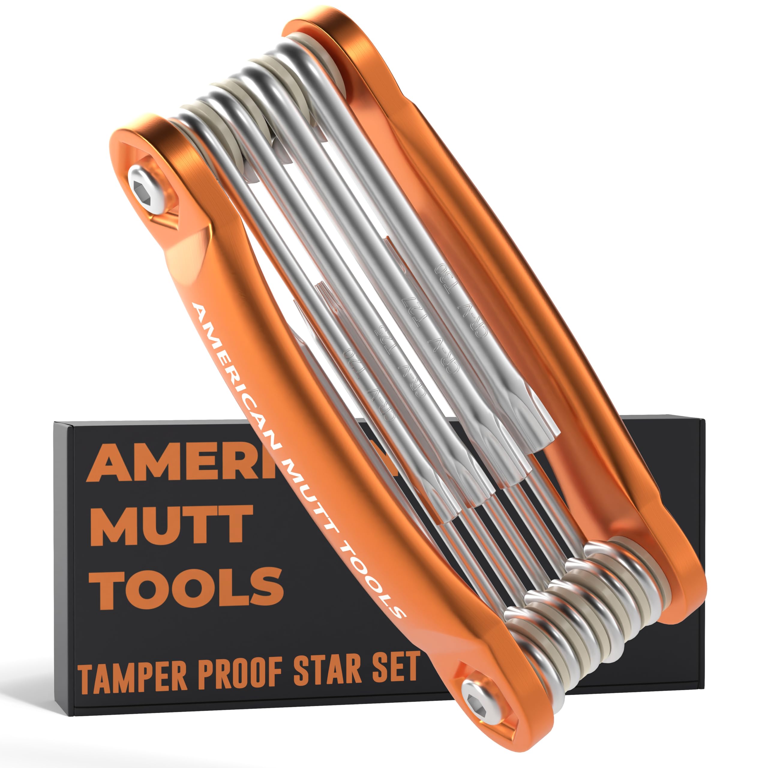Mutt Tools Tamper Proof Star Wrench Set – Folding Security Torx