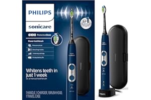 Philips Sonicare Protective Clean 6100 Whitening Rechargeable Electric Toothbrush With Pressure Sensor and Intensity Settings