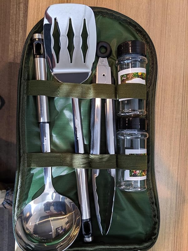 Camp Kitchen Cooking Utensil Set Travel Organizer Happy Camping Mama