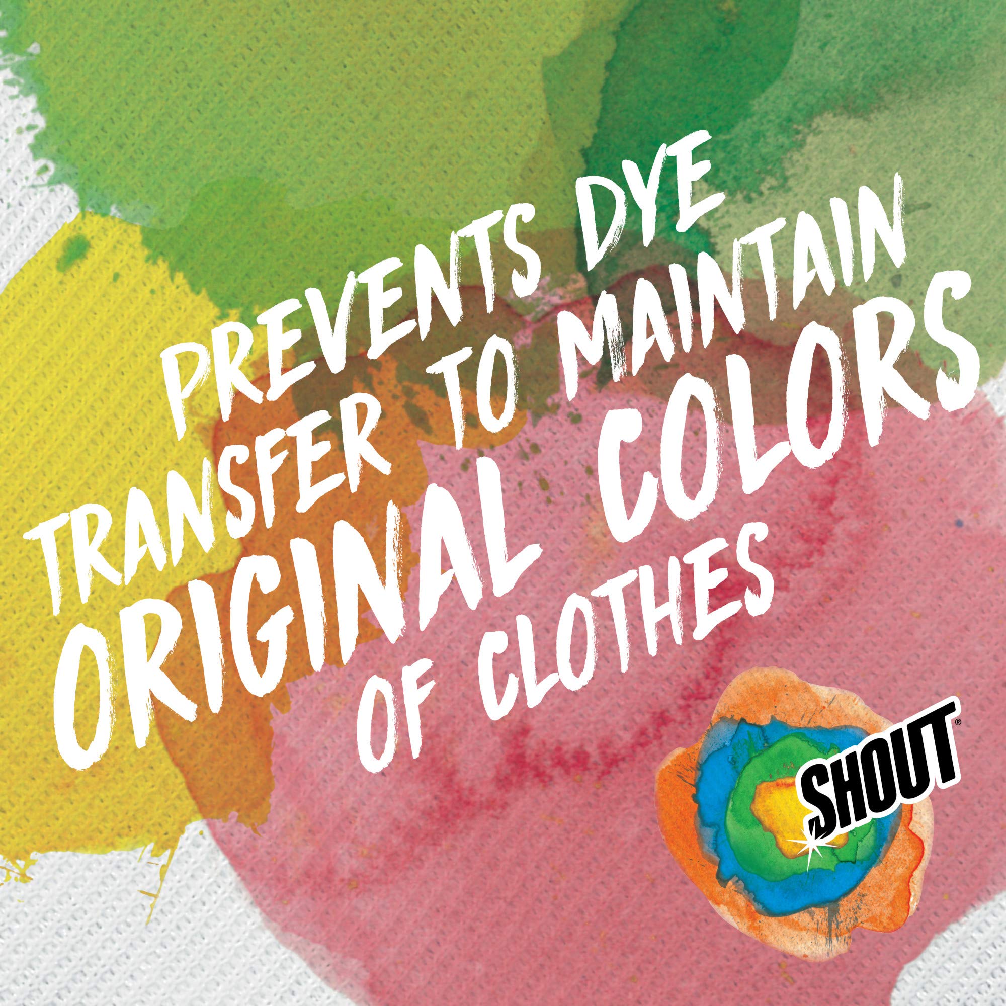 Shout Color Catcher Sheets for Laundry, Allow Mixed Washes, Prevent Color Runs and Maintain Original Clothing, 24 Count - Pack of 1