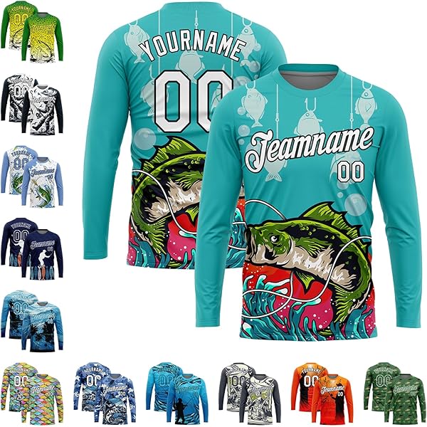 Amazon.com: Personalized Bass Fishing Jerseys for Team, Largemouth