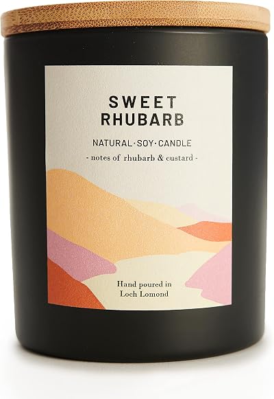Ocoee House Luxury Scented Soy Candle Loch Lomond Rhubarb 450g 2 Sizes