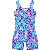 LUOUSE Gymnastics Leotards for Girls With Shorts,Kids Dance Unitards Biketards