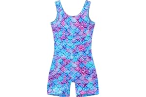 LUOUSE Gymnastics Leotards for Girls With Shorts,Kids Dance Unitards Biketards