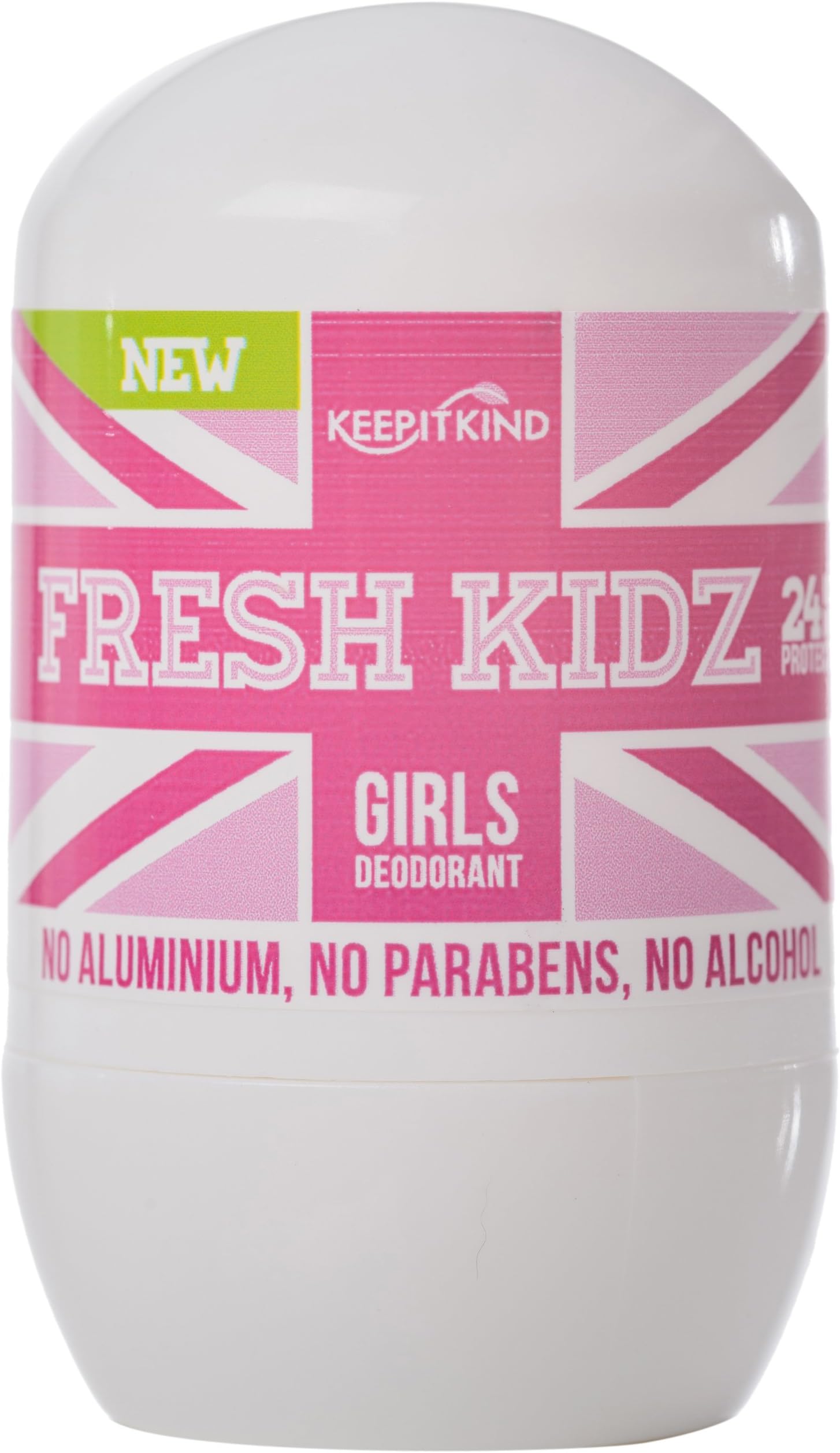 Keep it Kind Fresh Kidz Natural Roll On Deodorant 24 Hour Protection - Girls "Pink" 1.86 fl.oz