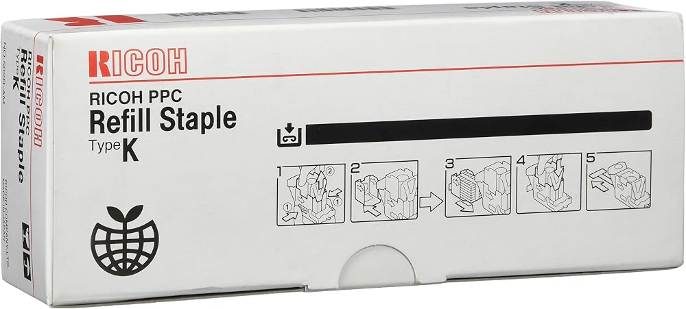 Ricoh 410802 TYP-K SR760 Staples Set of 3 x 5000 Staples