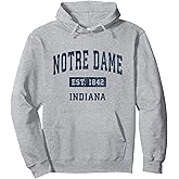 Notre Dame Indiana IN Vintage Navy Style Sports Design Pullover Hoodie
