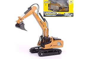 Gemini&Genius Excavator 1：60 Scale Die-cast Articulated Dump Truck Engineering Vehicle Construction Alloy Model Toys for Kids