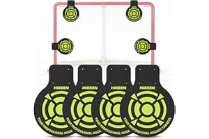 Hikeen 4 Pcs Professional Hockey Targets-Durable 5mm Thick PVC Goal Targets Can Withstand Powerful Shooting，Ideal Training Eq
