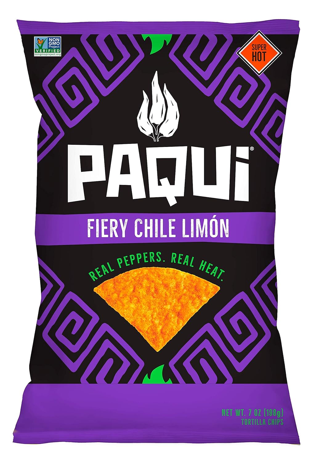 Paqui PAQUI Chile Limon Tortilla Chip Bag, 7 oz, 7 oz