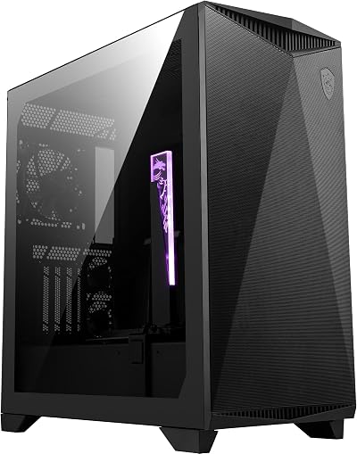 MSI MPG GUNGNIR 300P AIRFLOW Mid-Tower PC Case E-ATX 4x120mm Fans PCIe 4.0 Riser