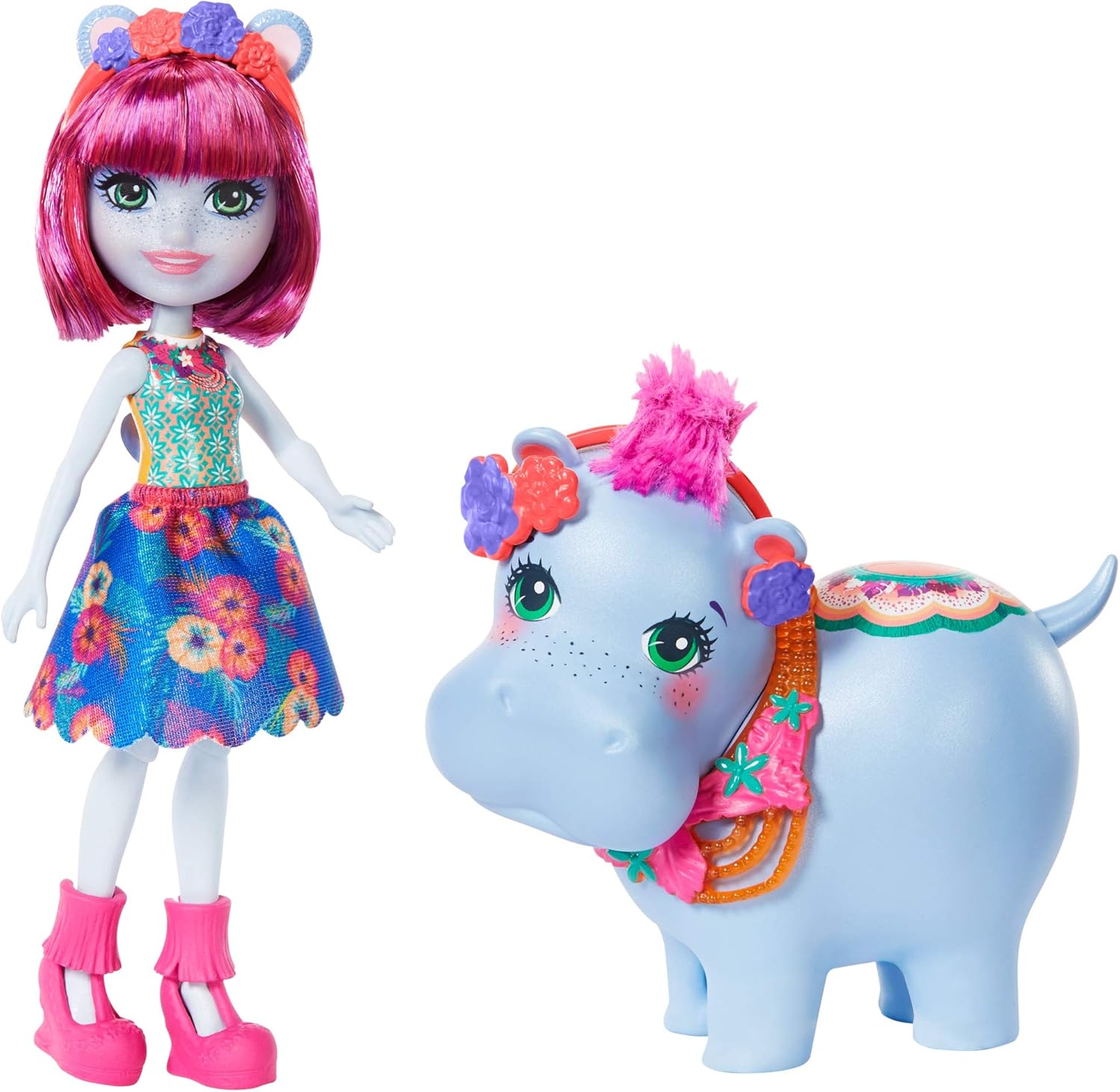 Enchantimals GFN56 Hedda Hippo Doll (6in) & Lake Animal Friend Figure, Multicoloured Amazon.co