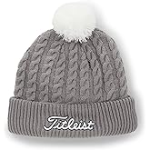 Titleist Mens Cable Knit Pom Pom Hat