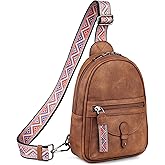 FADEON Small Sling Bag for Women - Mini Crossbody Bag - Designer Sling Purse Cute PU Leather Shoulder Bags
