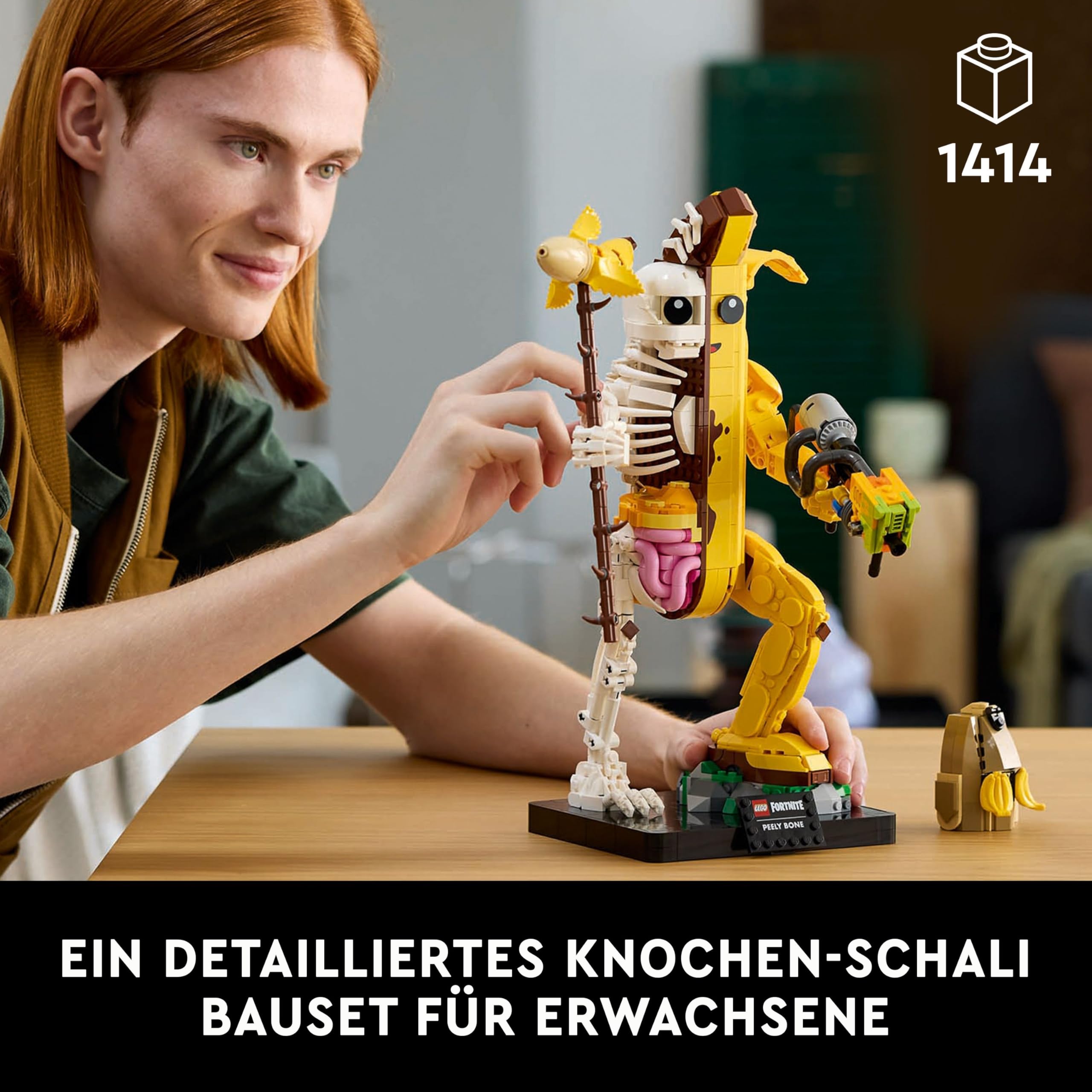LEGO Fortnite Knochen-Schali - Gamer Modellbau -Bauset für Erwachsene - Schalenschläger Spitzhacke, Farbwerfer, Bananenrucksack - Gaming Deko - DIY Set - Gaming Geschenk für Erwachsene & Fans - 77072 2