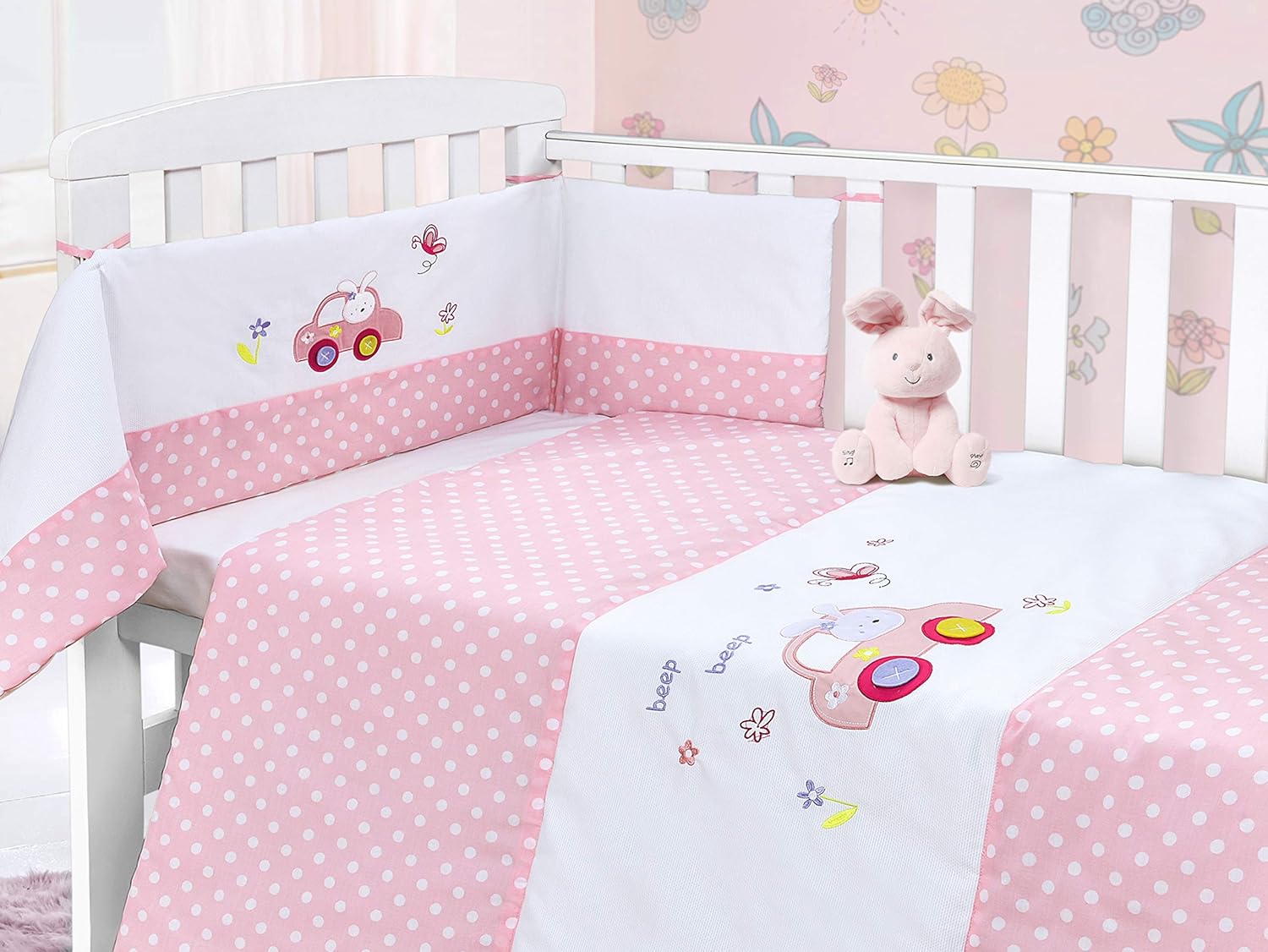 polka dot cot bedding