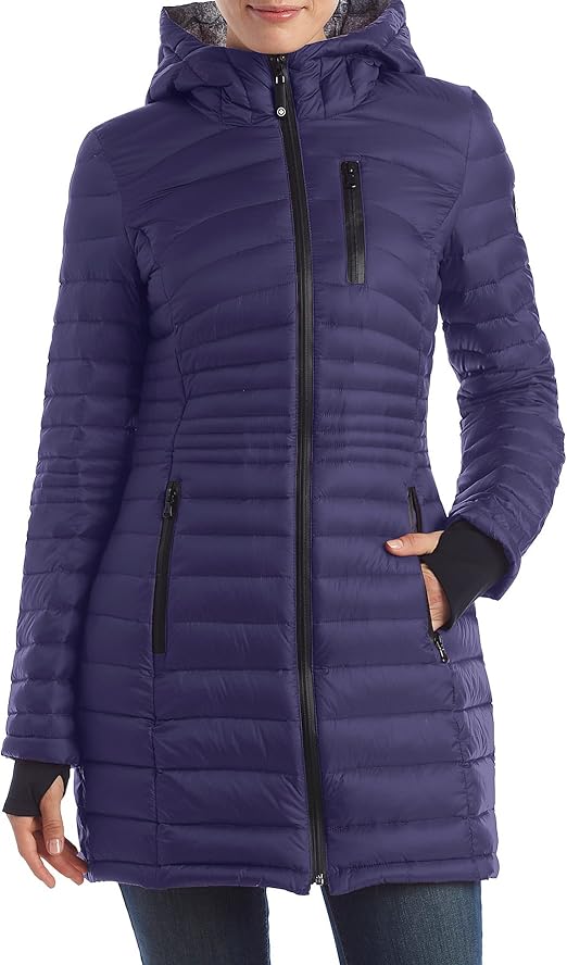 HFX Halifax Packable Hooded Down Jacket Marine Navy Medium