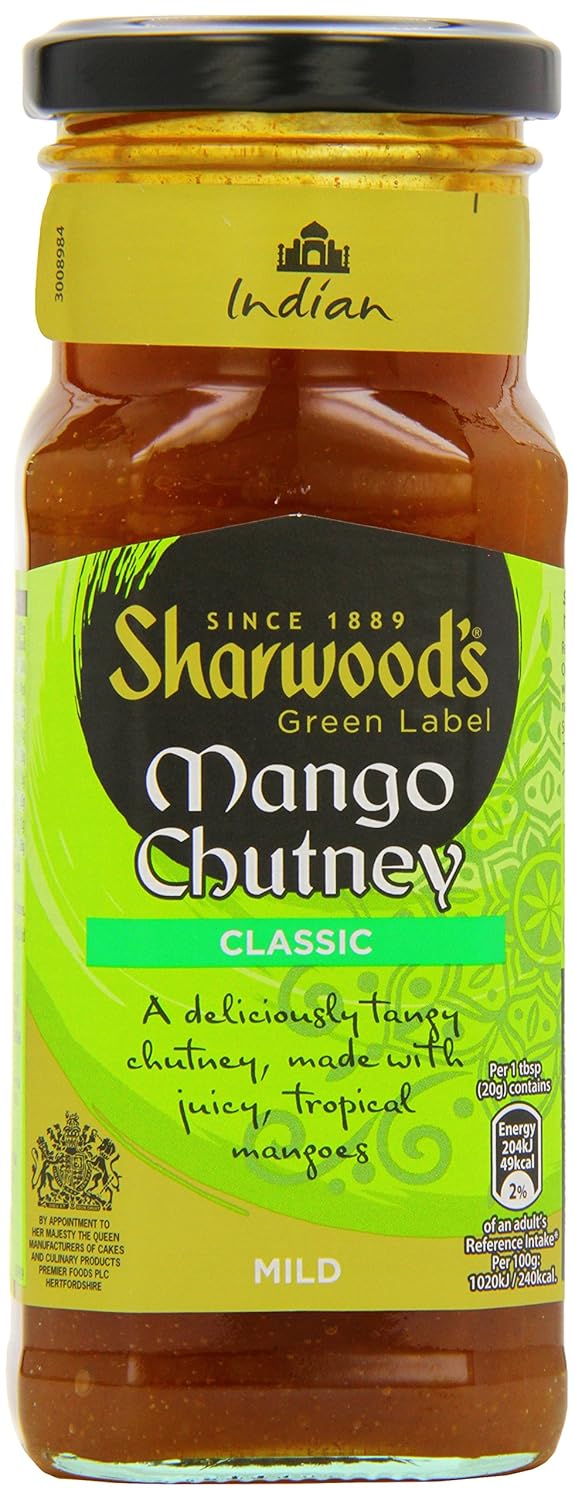 Sharwood's Green Label Mango Chutney 360g Curry Sauces