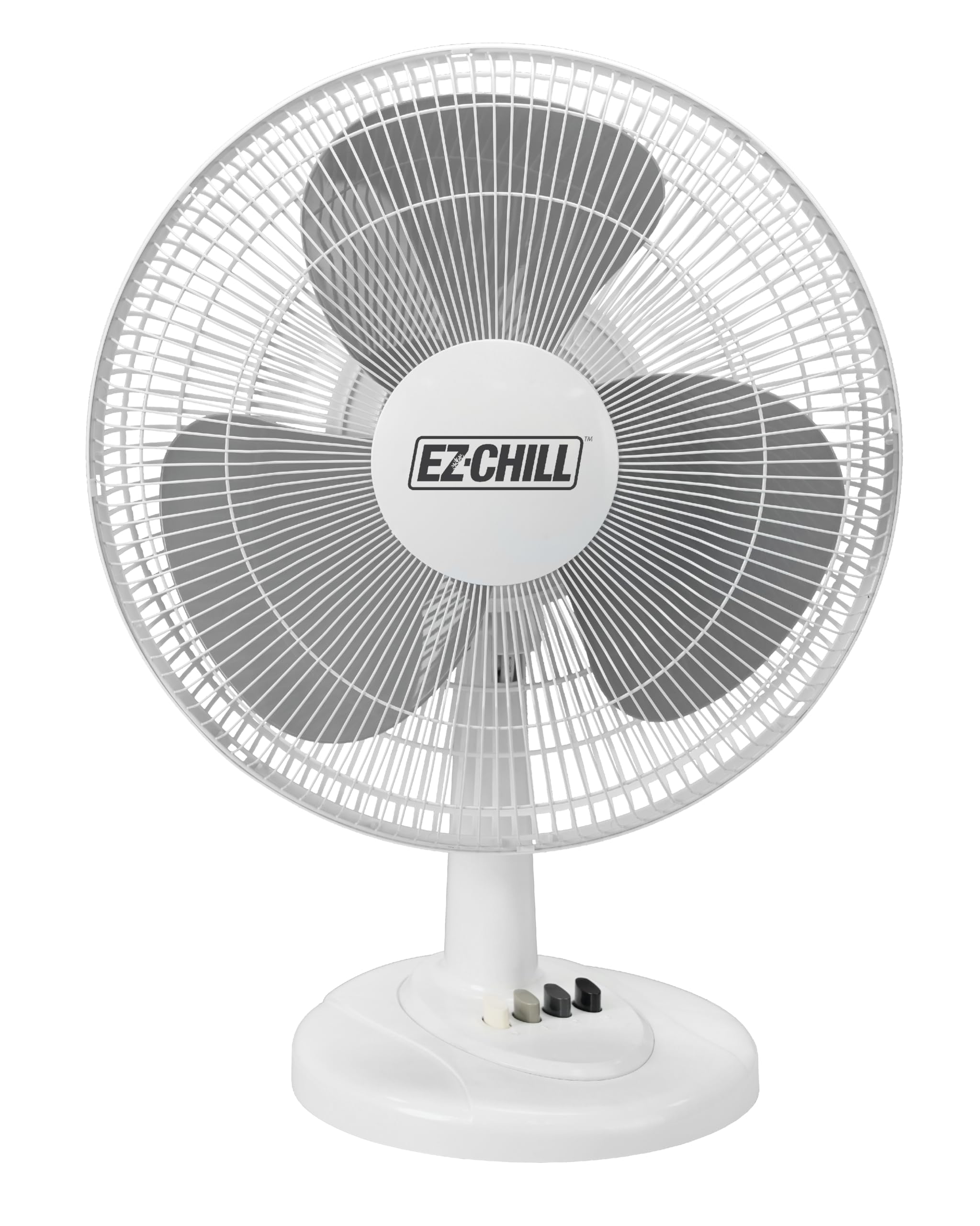 Photo 1 of ***HEAVILY USED AND DIRTY - INCOMPLETE - MISSING BLADE - SEE PICTURES***
EZ-CHILL 16” Oscillating Table Fan with Adjustable Tilt, Convenient Push Button Controls, Quiet, 3 Speed, Desk Fan, Airflow 15.75 ft/sec, Ideal for Home, Bedroom, Dorm & Office, MTFD