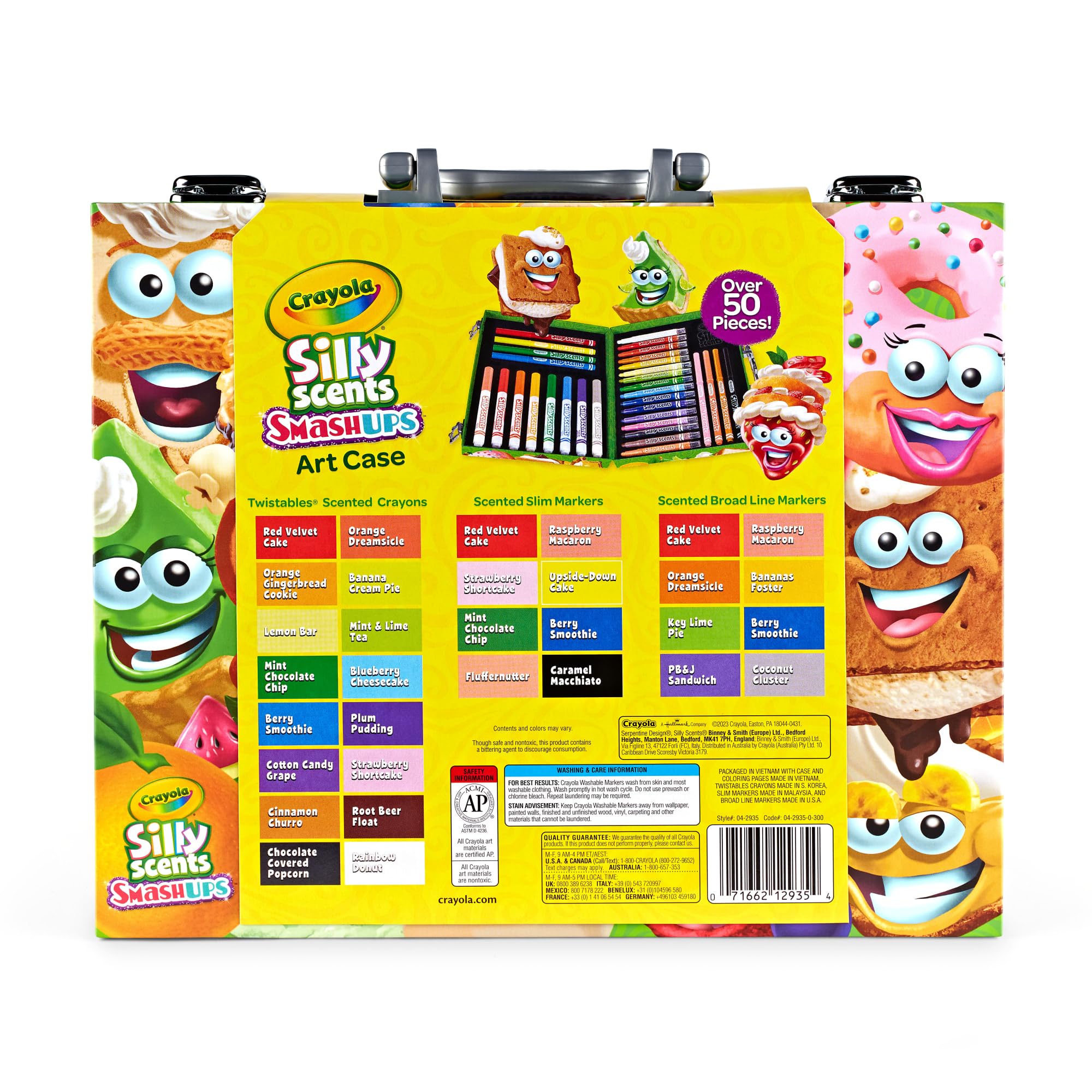 Crayola Silly Scents Mini Inspiration Art Case, Scented Crayons & Markers Set, Art Kit for Kids, Coloring Supplies, Travel Gifts for Kids, Ages 4+