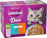 Whiskas Duo Adult Wet Cat Food in Jelly 12x85g Surf & Turf Pack of 4 view 2