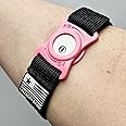 4-18" Inch Adjustable Freedom Band for Freestyle Libre 3 : Transmitter Protection Sensor Cover Arm & Leg Band -No More Adhesive Patches (4-18" Active Band) (Pink)