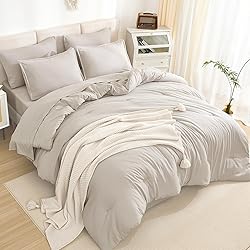 Litanika California King Comforter Set Linen - 7