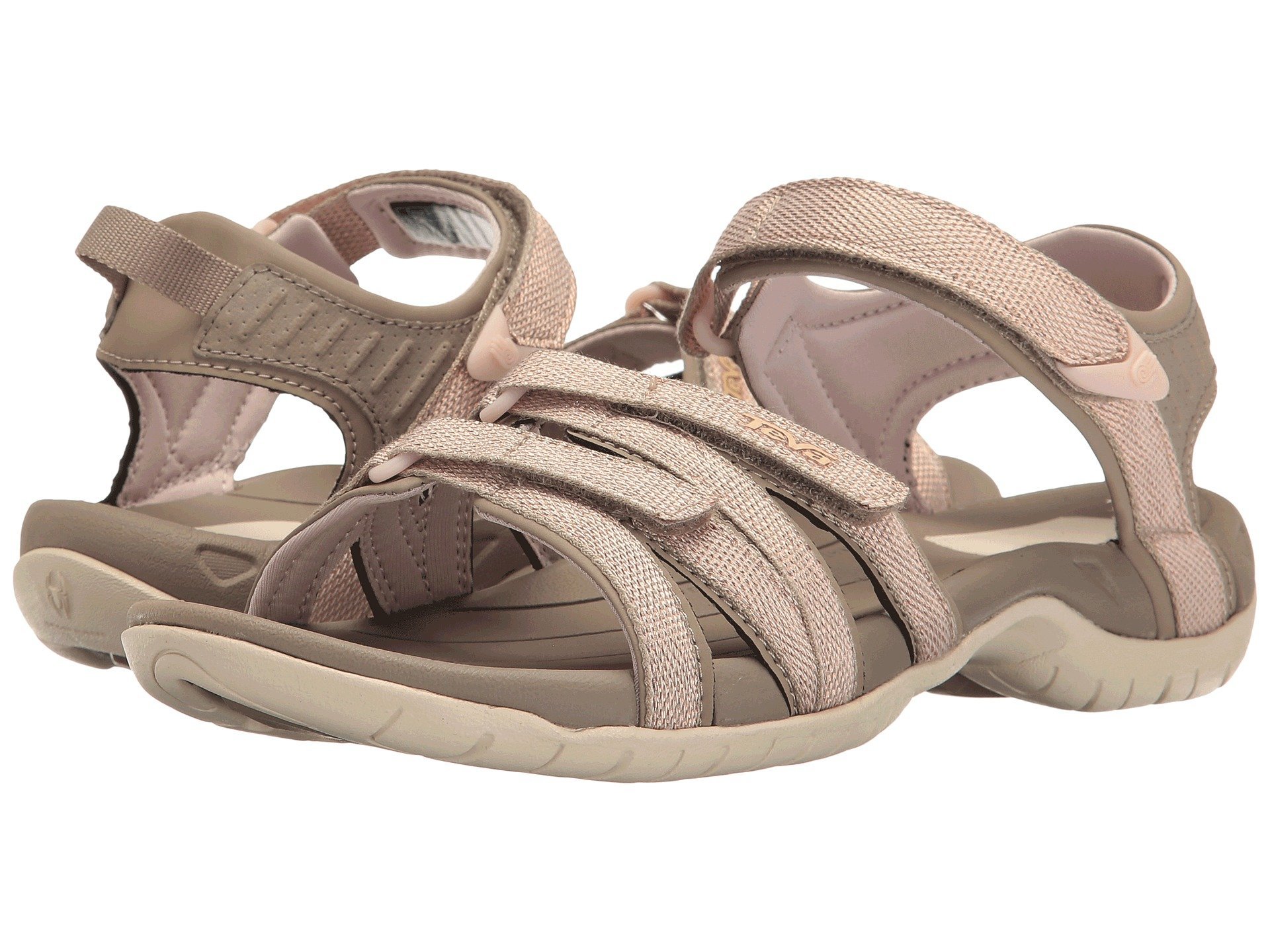 rose gold teva sandals