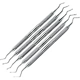 5 Pcs Superior Dental Excavator Spoons 1.2mm, 1.4mm, 1.8mm, 2mm, 2.5mm Instrument