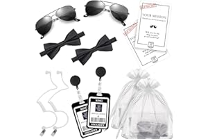 xutong Ring Security Wedding Ring Bearer Gifts Security,Cop Costume Accessories Ring Bearer Proposal Gifts Set, Sunglasses,Ba