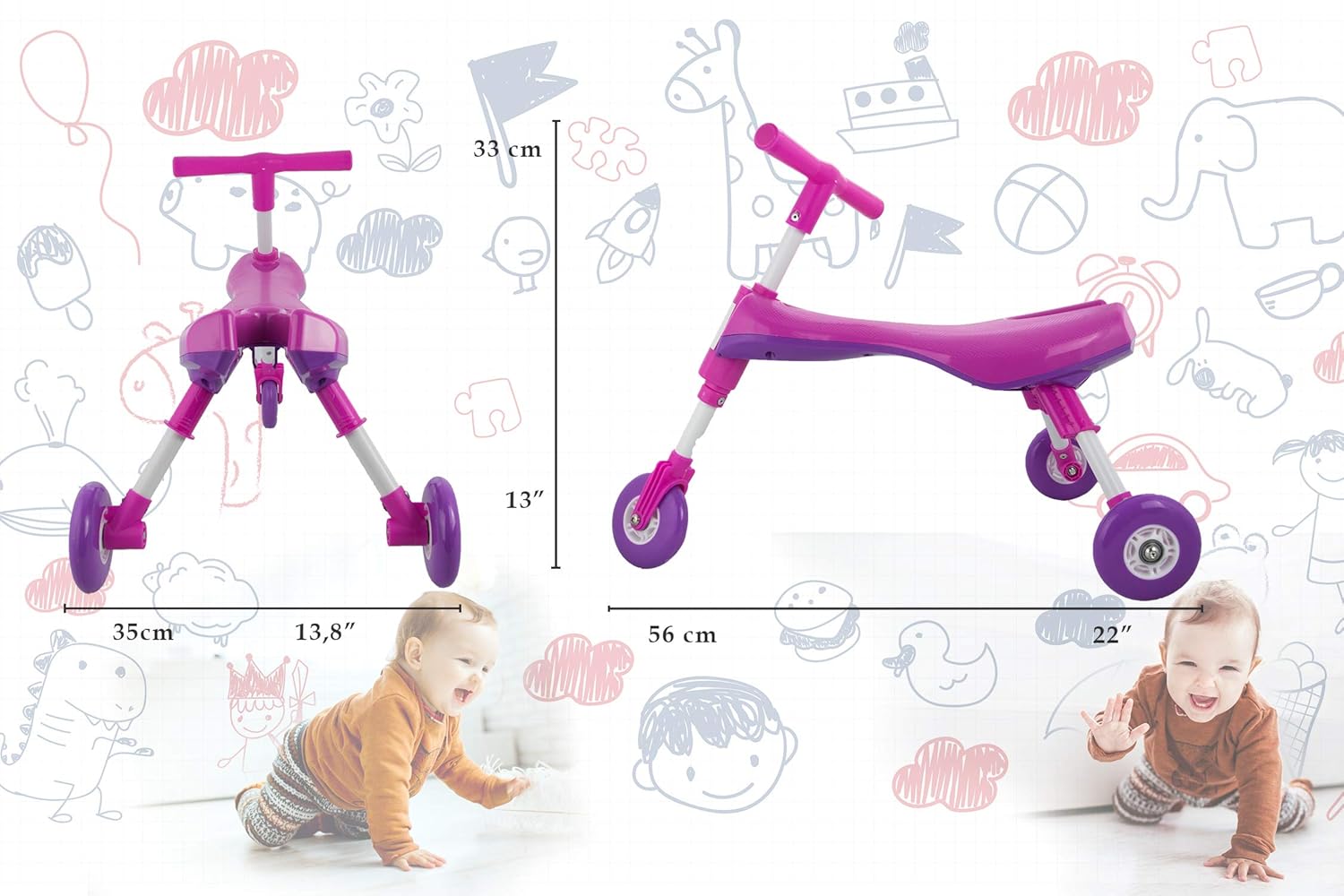 correpasillos plegable