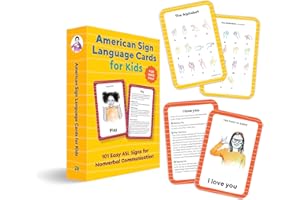 American Sign Language Flash Cards for Kids: 101 Easy ASL Signs for Nonverbal Communication