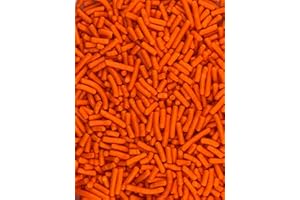 BLUE FOX BAKING Orange Sprinkles for Baking Cakes, Cupcakes, Cookie Decorations, Ice Cream and Donut Toppings Edible Decorating Baking Supplies - 4 oz package (Orange)