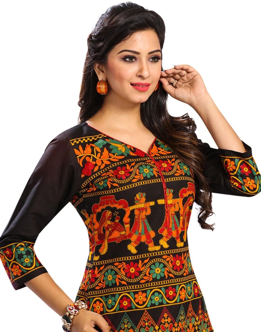 jevi prints women's unstitched kurti material