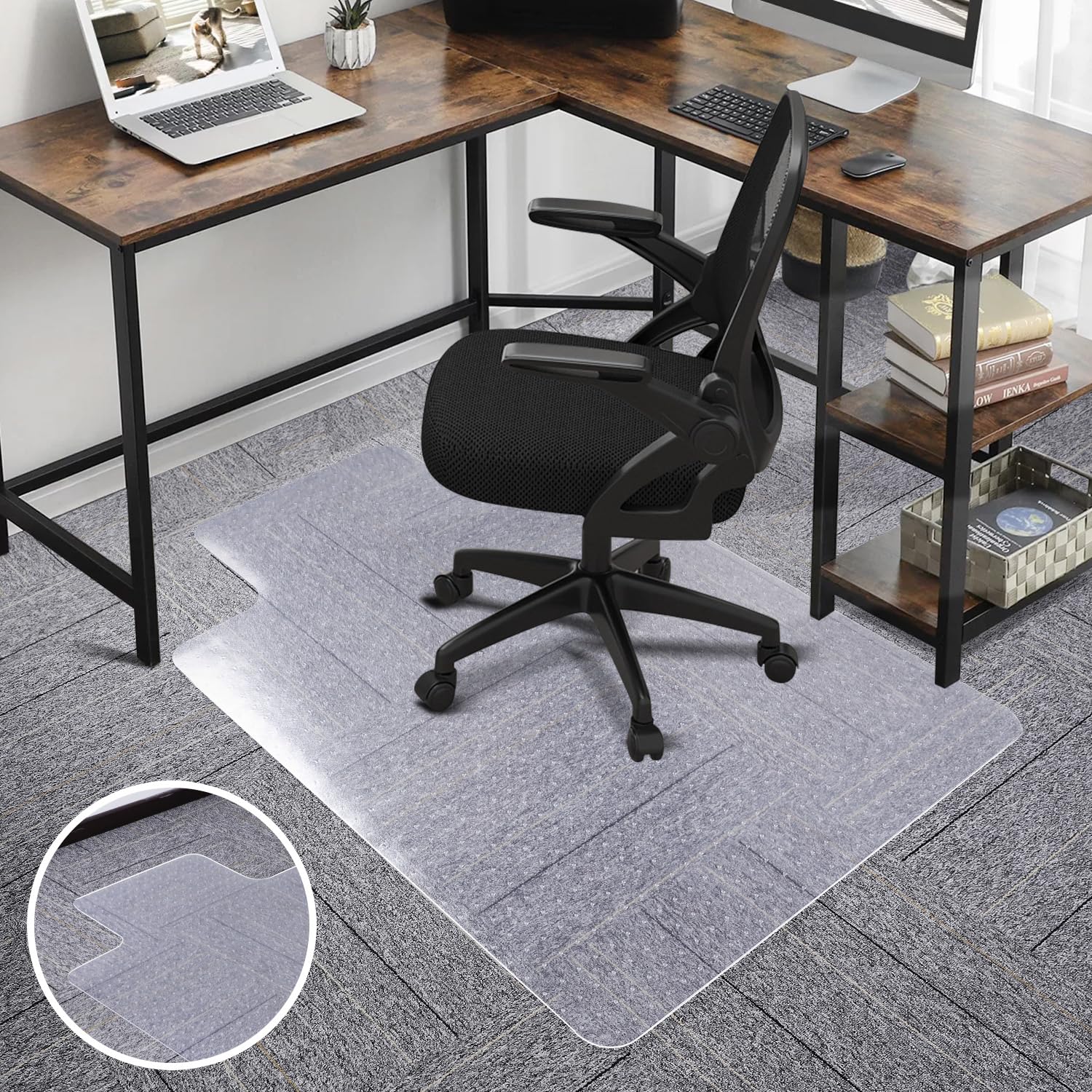 SALLOUS Chair Mat for Carpet, 36" x 48" Office