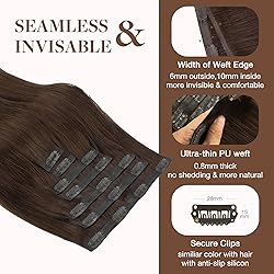 GOO GOO Clip in Hair Extensions Real Human