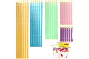 Geepen 30 pcs Bag Clips, 5 Size Durable Food Bag Sealer Sticks for Kitchen Storage Reusable Chip Clips Bag Food Storage Sealer Stick