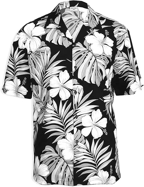 camisa hawaiana blanca