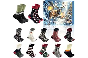 Christmas Advent Calendar 2025 for Men, 12 Days of Socks Advent Calendar for Adults Dad Husband Boyfriend Man Gifts, Funny Co