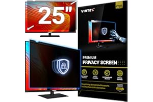 VINTEZ 25 Inch 16:9 Computer Privacy Screen Filter for Widescreen Monitor and Laptop - Anti-Glare - Anti-Scratch Protector Film - Data Confidentiality Shield [1 Pack]