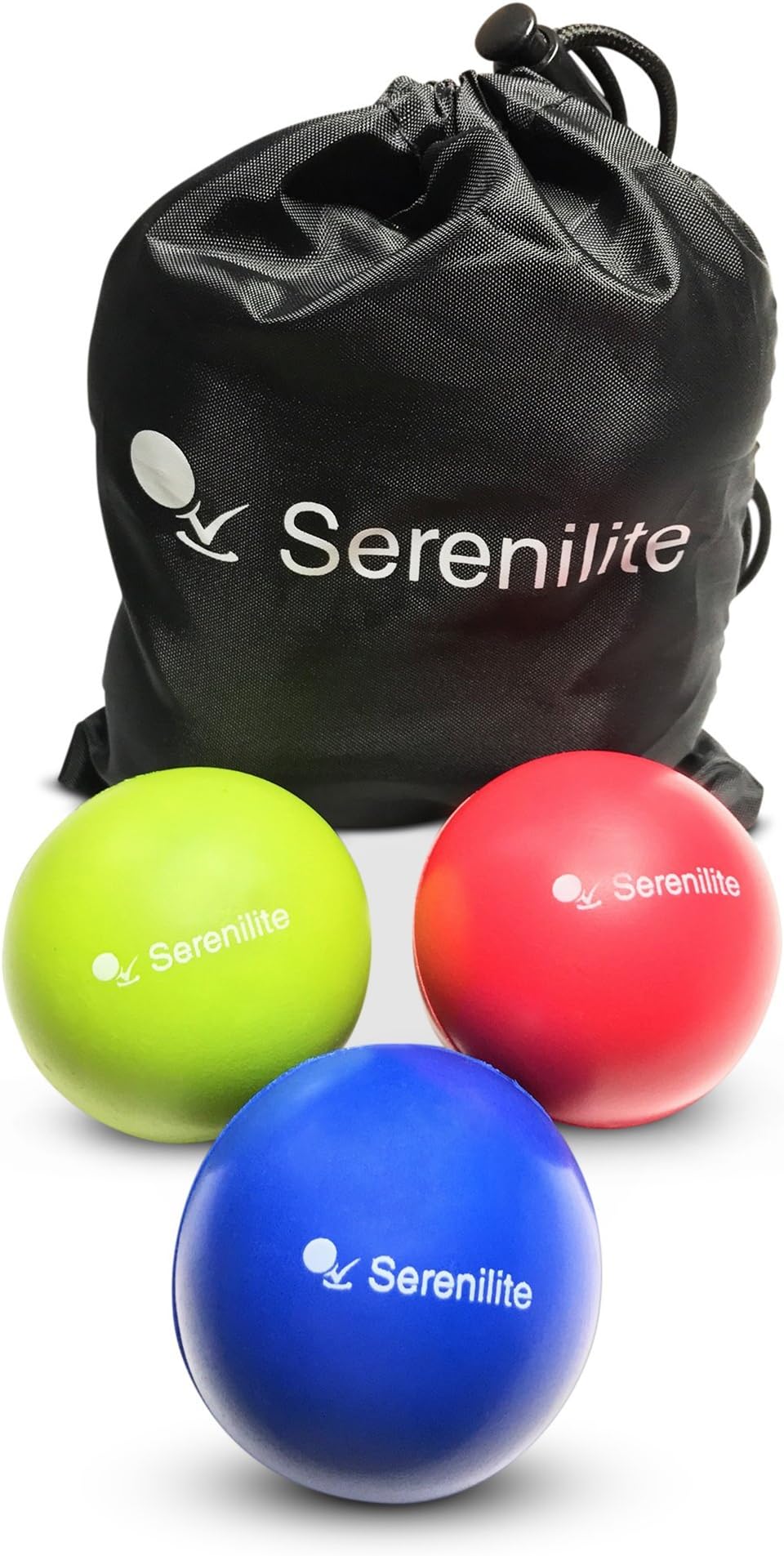 Serenilite 3 Density Foam Hand Therapy Stress Ball Bundle - Optimal Stress Relief - Hand & Grip Strengthener