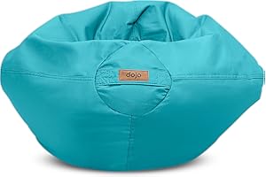 Dojo Classic Kids Bean Bag Chair (Filled) - Tough, Stain Resistant, Waterproof and Ultra Comfortable - Aqua Blue