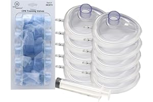MCR Medical Pack of 10 Training CPR Masks, Adjustable-Adult w Valves, MCRTM-AR