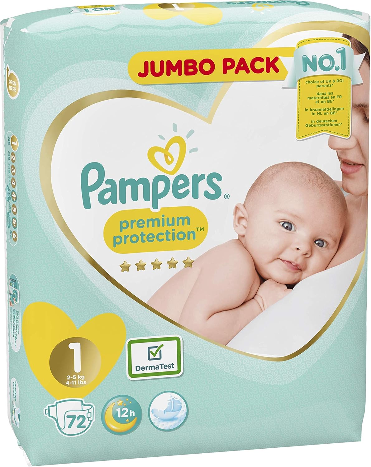 pampers premium protection size 3 jumbo pack