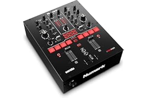 Numark Scratch Two-Channel DJ Scratch Mixer for Serato DJ Pro (included) With Innofader Crossfader, DVS license, 6 Direct Acc