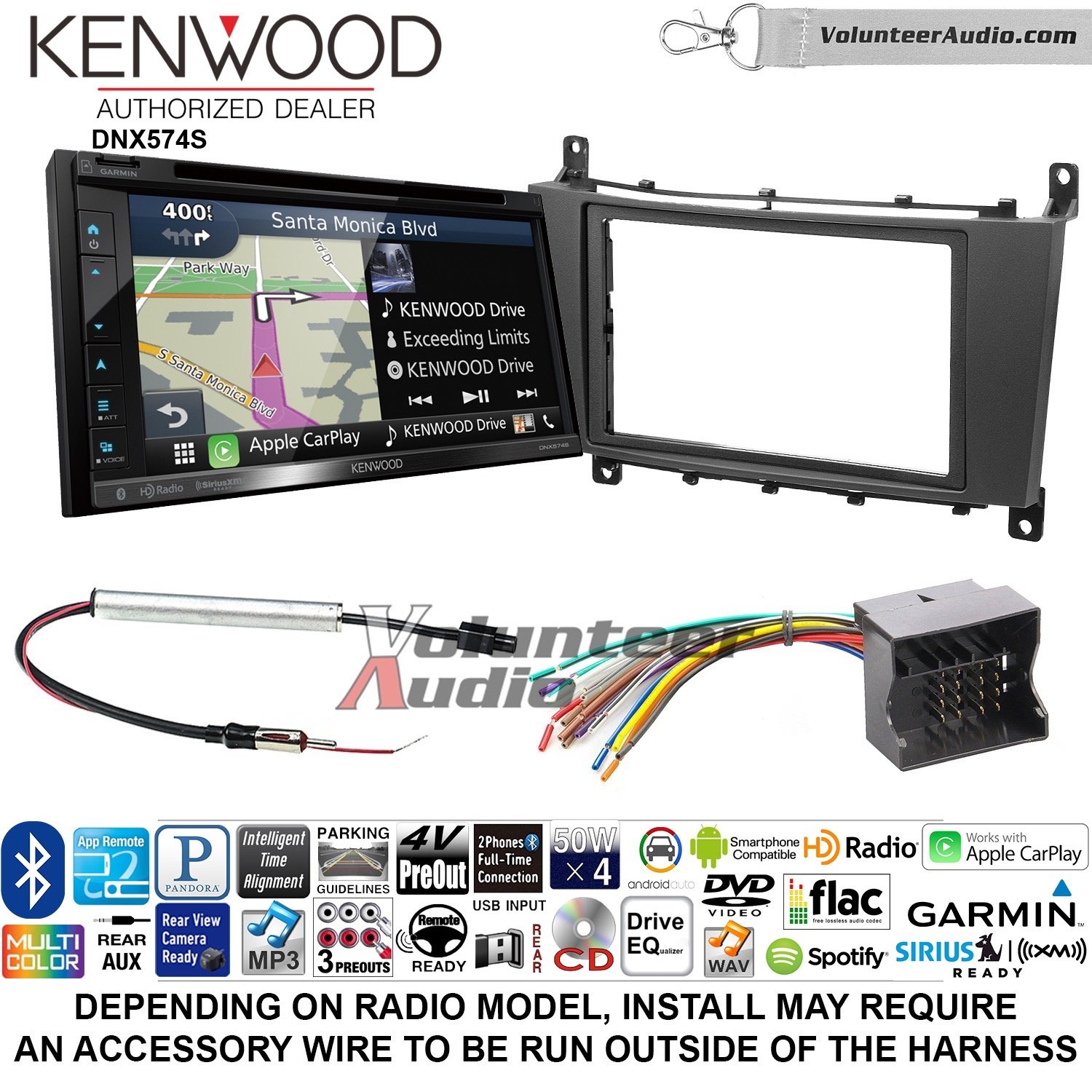 驚きの値段 ボランティアオーディオkenwood Dnx574sダブルdinラジオインストールキットwith Gpsナビゲーションapple Carplay Android自動fits 05 07 Mercedes Cシリーズ B07c2bggyh 人気ブランド 90a3acu P1ai