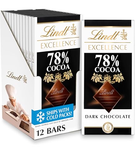 Amazon.com : Lindt EXCELLENCE 78% Cocoa Dark Chocolate Candy Bar