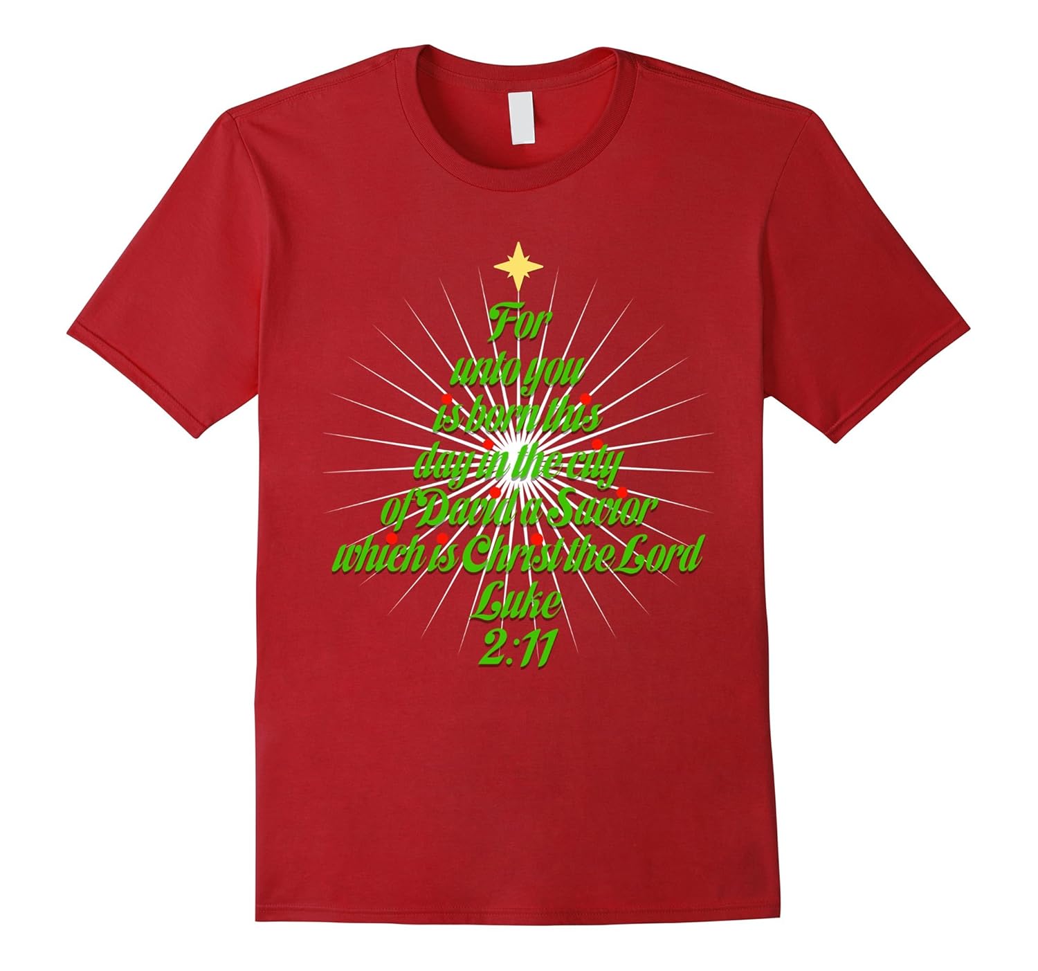 Luke 2:11 Christian Christmas T-shirt Holiday Gift-ANZ