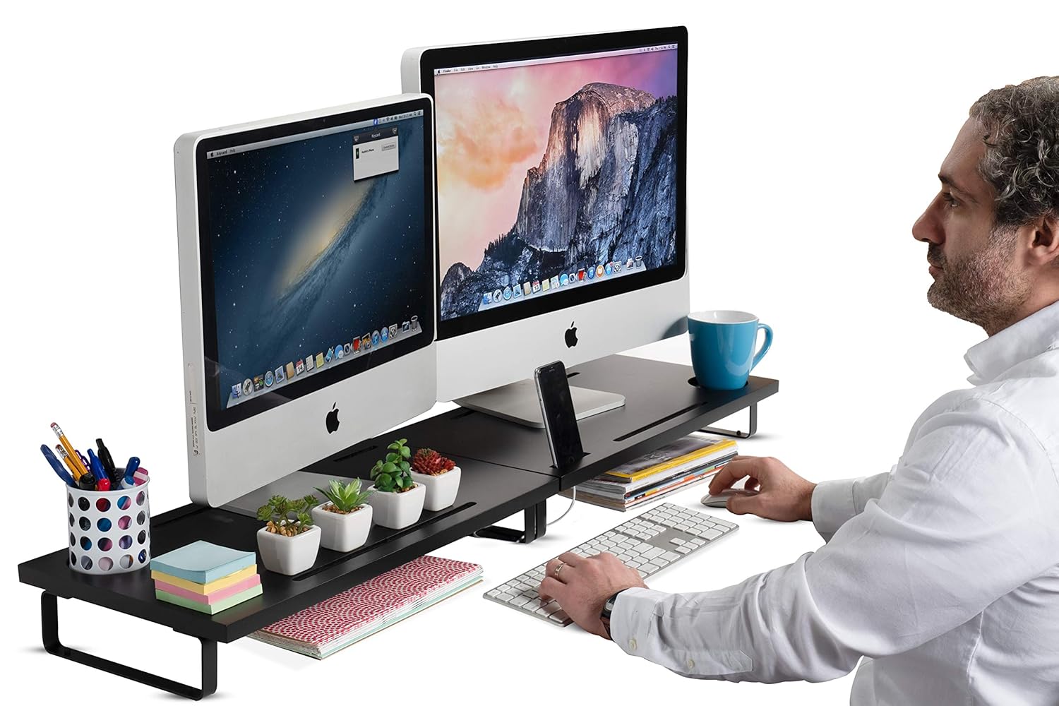 Best corner desk dual monitor stand