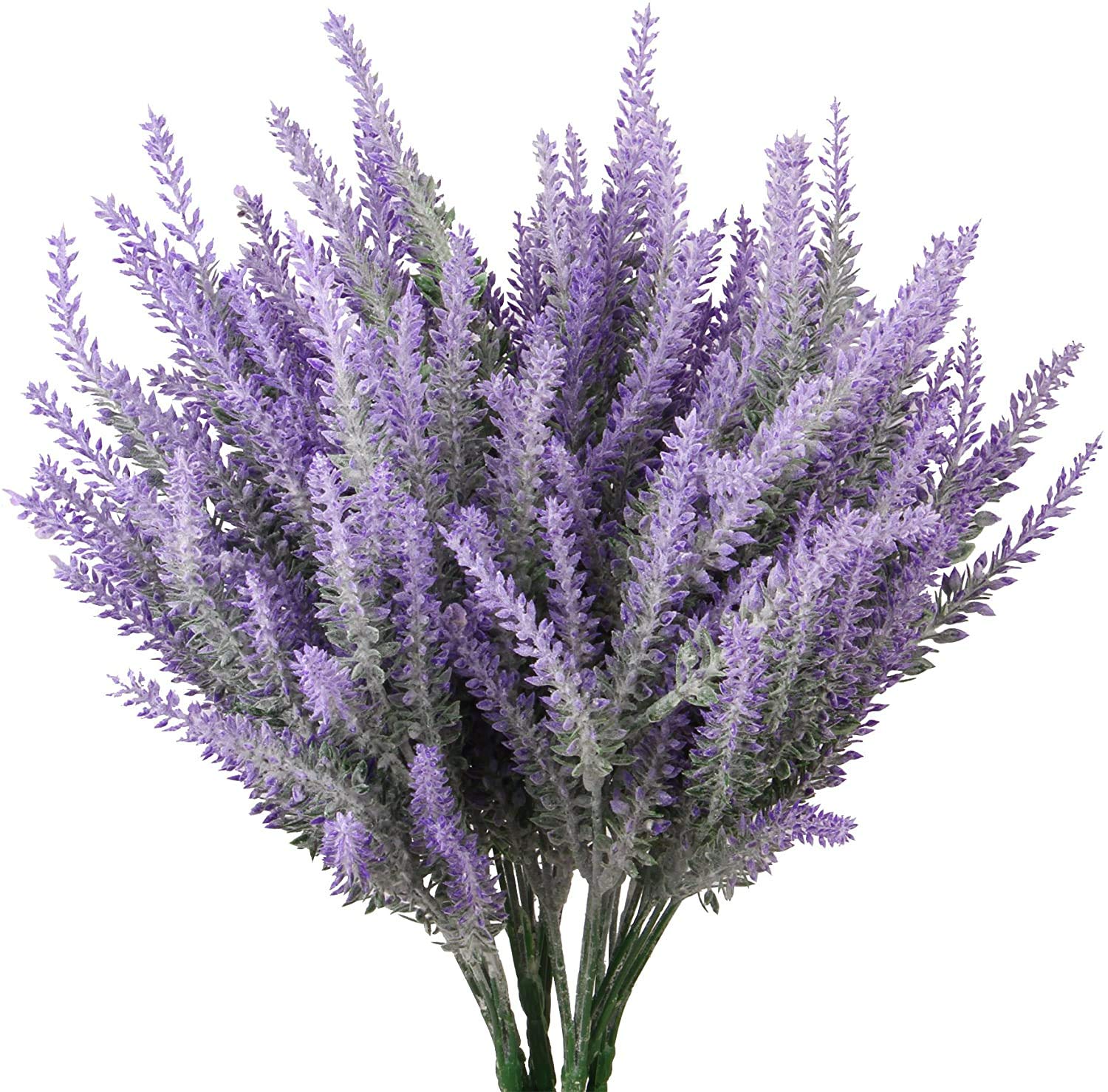 Shiwaki 5 x Artificial Flowers Lavender Bouquet in Purple Natural Simulation Plant to Illuminate Your Decor - Home, Wedding Party, Garden, Office, Patio Decoration (Purple)